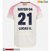 Moške Nogometnih dresov Bayer Leverkusen Lucas Vazquez #21 Gostujoči 2025-26 Kratki rokavi